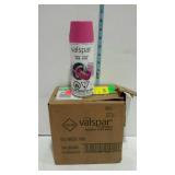 6 cans of Valspar pink spray paint