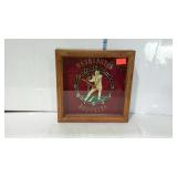 Wall wooden framed Redskins clock Battery Opt, 10