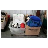 Skid lot, includes glassware, books,
