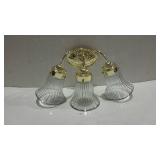Wall light fixture. Three light sconce with