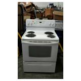 Frigidaire four burner electric stove, white