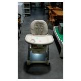 Graco baby high chair with food tray, portable