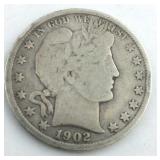 1902 Barber Half Dollar