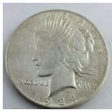 1924 Peace Dollar