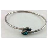 .925 Sterling Teal Blue Bracelet
