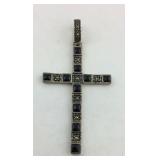 .925 Sterling 2 3/8" long Black Onyx Marchasite