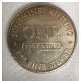 1 OZ .999 Fine Silver Sunshine Mint Silver Eagle