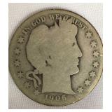 1906 Barber Half Dollar