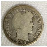 1902 Barber Dime