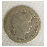 1907 Barber Dime