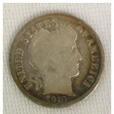 1910 D Barber Dime