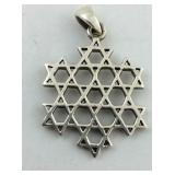 .925 Sterling Pendant 1 1/8" long fits up to