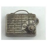 .925 Sterling Radio Charm The tuning Knob Moves