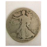 Partial Date 1917 Walking Liberty Half Dollar