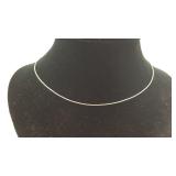 .925 Sterling 18" Boxlink Necklace