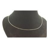 .925 Sterling 20" Boxlink Necklace