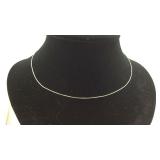 .925 Sterling 18" Boxlink Necklace