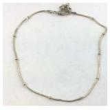 .925 Sterling Anklet Bracelet Adjustable from