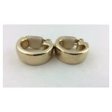 .925 Gold Over Sterling Heavy 10.8 MM Wide Clip
