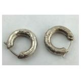 .925 Sterling Small Huggie hoops are Solid