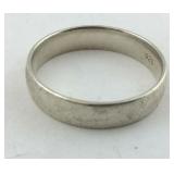 .925 Sterling 5MM Wide wedding Band Size 11