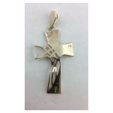 .925 Sterling Cross/Crucifix 2.5" Long