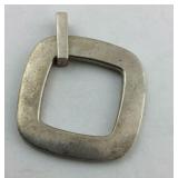 .925 Sterling T & CO square Pendant Stamped .925