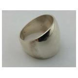 .925 Sterling contemporary inspired silver ring