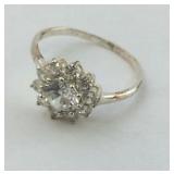 .925 Sterling Classic Look White CZ Ring Size 8.5