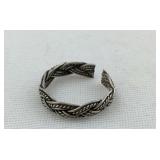 Braided Sterling Silver Toe Ring