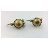 .925 Sterling Stamped "Mexico" Heavy Earrings
