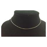 .925 Sterling 16" Boxlink Chain Necklace