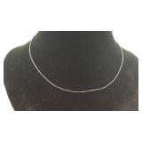 .925 Sterling 18" Boxlink Chain Necklace