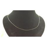 .925 Sterling 20.5" Boxlink Chain Necklace