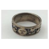 .925 Sterling Shooting Stars With Sun Ring Size
