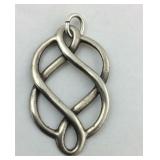 .925 Sterling 1.25" Celtic Pendant Hallmark