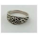 .925 Sterling Celtic Ring Size 5.75