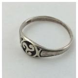 .925 Sterling Celtic Ring Size 7.25
