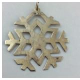 .925 Sterling Large 1.25" X 1.25" Snowflake