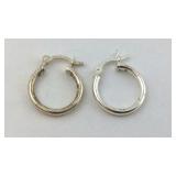 .925 Sterling Small Hoop Earrings