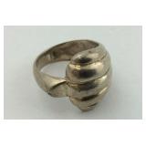 .925 Sterling "Seashell" Inspired Ring Size 6.5