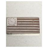 .925 Sterling First Official US Flag Inget
