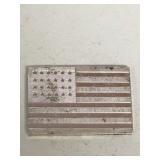 .925 Sterling Sixth Official US Flag  Inget