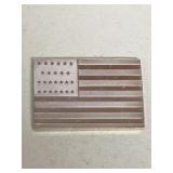 .925 Sterling Seventh Official US Flag Inget