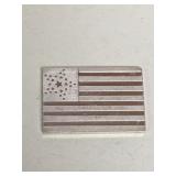.925 Sterling 8th Official US Flag Inget