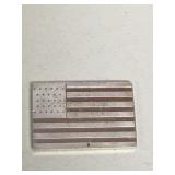 .925 Sterling 9th official US Flag Inget