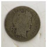 1907 Barber Dime