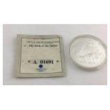 .999 Fine Silver Mayflower Compact Coin With