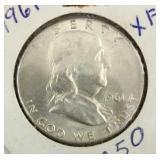 1961 Franklin Half Dollar From Old Estate