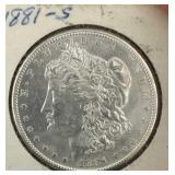 1881 S Morgan Dollar From Old Estate NICE!!